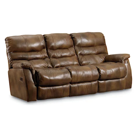 Transitional Power Double Reclining Sofa